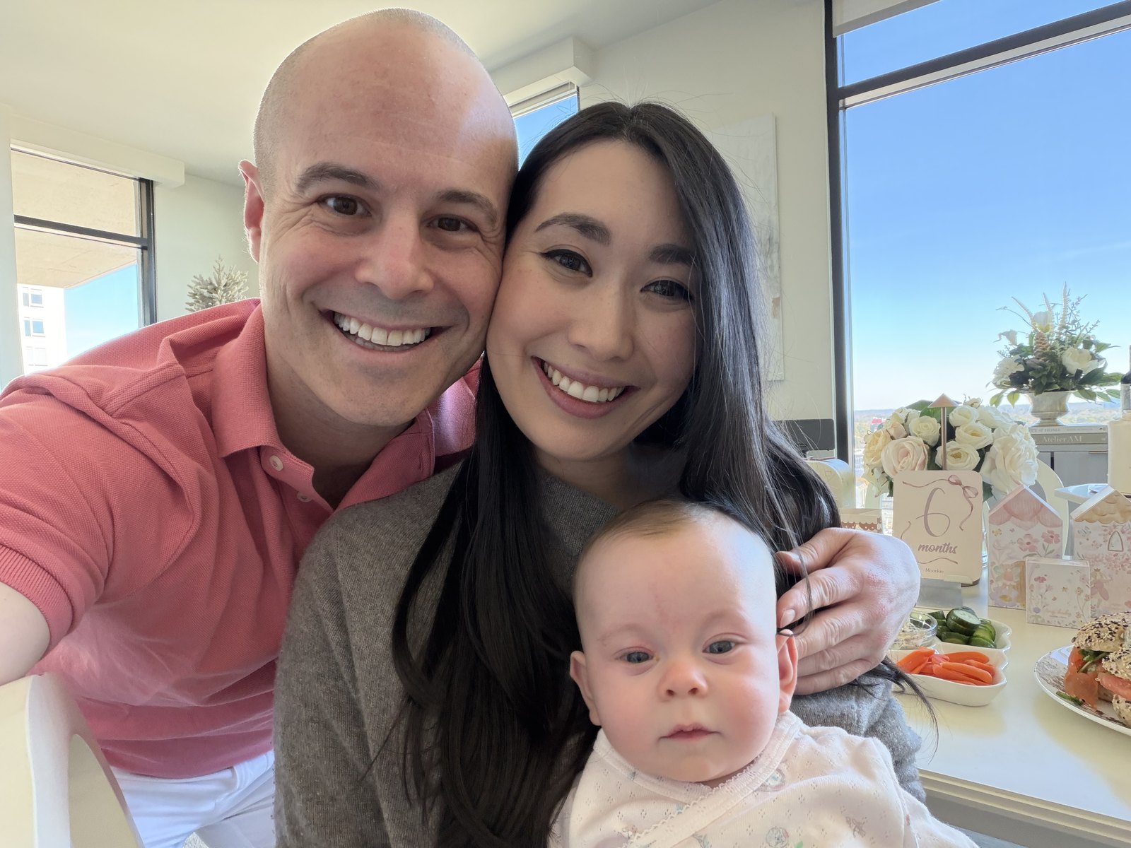 Jason, Meg and Chloe at Christmas