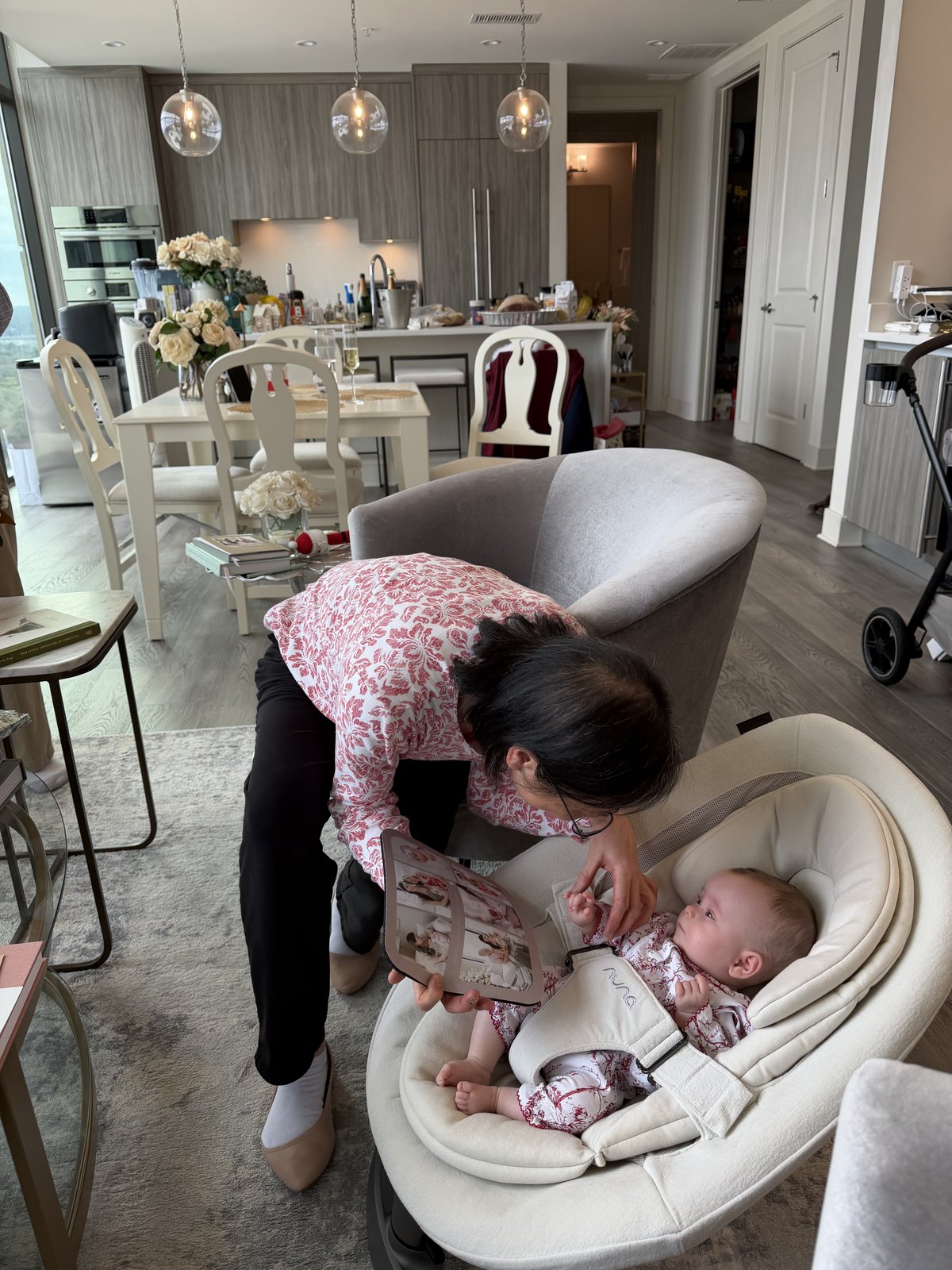 Grandma Lily reading to Chloe